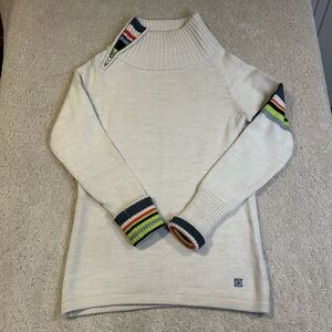 Smartwool Isto Sport Mock Neck Merino Sweater Pullover Womens Small
